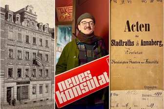 Wie Annaberg ein US-Konsulat bekam - und wie der letzte Konsul übers Erzgebirge dachte - Verrückte Geschichte: das US-Konsulat in Annaberg, Clemens Leibelt vom „Neuen Konsulat“ und die Ami-Aktenmappe im Stadtarchiv.