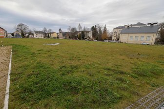Wie auf dieser Glauchauer Wiese ein Wohngebiet entsteht - Auf dieser Abrissfläche an der Wilhelmstraße und der Dorotheenstraße soll eine Eigenheimgebiet entstehen.