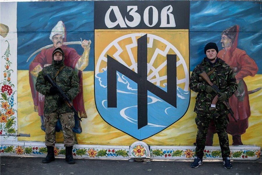 Wie der Ukraine-Krieg Rechtsextremisten anlockt - Das rechtsextrem durchsetzte Regiment Asow wurde 2014 gegründet und gehört nicht zu den regulären Streitkräften der Ukraine.