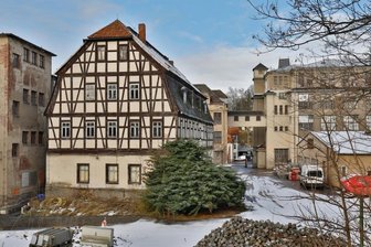 Wie die Stadt Oberlungwitz nach ihrer Mitte sucht - Das Uhlig-Haus in Oberlungwitz könnte in Zukunft für die Öffentlichkeit zugänglich werden.