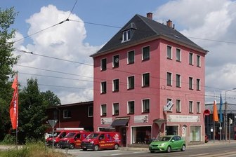 Wie die Turnstraße zu ihrem Namen kam - Es war nach dem Name der Straße gefragt, an der dieses markante Haus mit seiner linken Seite steht. Ein Namensschild gibt es nicht.