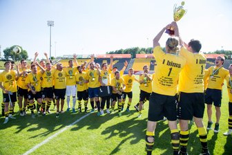 Wie Dynamo Dresden: VFC Plauen will für nächste Saison wieder eine zweite Mannschaft melden - Im Juni 2017 bejubelte der VFC Plauen II den Aufstieg in die Landesliga (Foto). Ein halbes Jahr später wurde das Team zurückgezogen. Zur Saison 2025/26 soll es nun einen Neustart für die zweite Mannschaft geben.