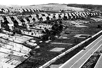 Wie Heinersdorf zu Chemnitz kam - Chemnitz-Heinersdorf mit der Autobahn nach 1937. 