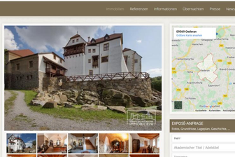 Wie man in Sachsen eine Burg verkauft - So wird die Burg in Weißenborn im Internet derzeit für 3,85 Millionen Euro zum Verkauf angeboten. Neben den Außenansichten bekommt man auch einen Einblick in das Innere der Anlage.