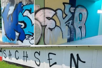 Wie Rechtsextremisten in Flöha ihr vermeintliches Revier markieren - Graffiti-Parolen sind in Flöha Alltag und Ärgernis.