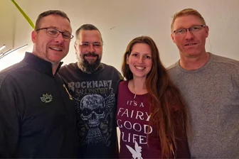 Wie sich junge Weißenborner für ihren Stadtteil engagieren - Der Vorstand des Ortsvereins Weißenborn Siedlung (v. l.): Marcel Wiezorek (1. Vorstand), Alexander Korb (Schriftführer), Katharina Kölzow (Kassenwart) und Daniel Krause (2. Vorstand).