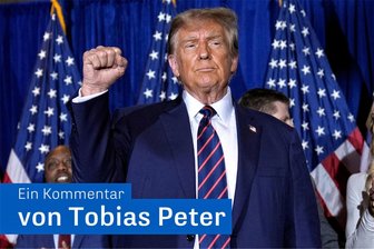 Wie sieht deutsche Sicherheit unter einem US-Präsidenten Trump aus? - Donald Trump, Bewerber um die Präsidentschaftskandidatur der Republikaner und ehemaliger Präsident der USA, gibt sich siegessicher.