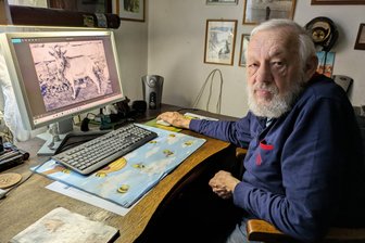 Wie Zschopau vor 75 Jahren zu einem Zoo kam - In seinem Archiv hat Jürgen Kluge viele historische Fotos gesammelt, darunter natürlich auch ein Bild von Zwergziegenbock Moritz.