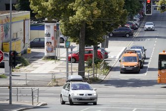 Wieder ein Blitzer in Chemnitz beschmiert -