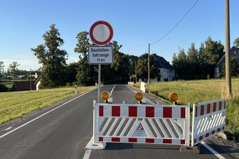 Wieder freie Fahrt auf der B 169 in Gersdorf - Im Verlauf des Dienstags soll in Gersdorf die Sperrung der Ortsdurchfahrt aufgehoben werden.