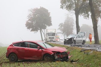 Wieder Unfall auf der B171: Zwei Verletzte -