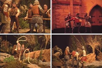Wiederentdeckung im Jubiläumsjahr: Hartensteiner bringt „Prinzenraub“ auf die Leinwand - Szenen aus dem Figurenspiel-Film von Friedrich Hoyer aus Hartenstein. Der 45-minütige Trickfilm über den Prinzenraub von 1455 erlebt am 8. Februar im Paul-Fleming-Haus seine Wiederaufführung.
