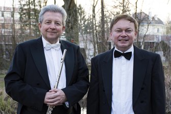 Wiener Instrumentalsolisten feiern Konzertjubiläum in Reichenbach - Rudolf Gindlhummer (li.) und Karl Eichinger sind zwei der drei Solisten.