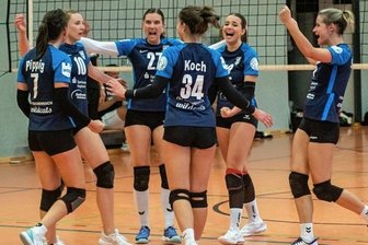 Wildcats Reichenbach krallen sich nächste Punkte - Hatten auch bei Germania Hormersdorf Grund zum Jubeln: Die Sachsenklasse-Volleyballerinnen der Wildcats Reichenbach.