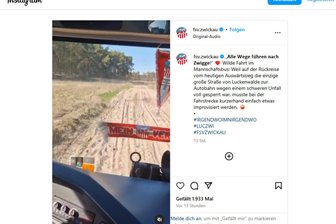 Wilder Umweg nach Auswärtssieg: Mannschaftsbus des FSV Zwickau rattert über Feldweg - Impression aus dem Offorad-Video des FSV Zwickau, als sie nach einer Partie in Luckenwalde am Samstag abseits von Autobahnen auf dem Heimweg waren.