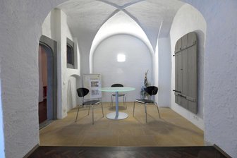 Willkommen im Freiberger Pressehaus am Obermarkt: Ein Juwel der Baugeschichte öffnet sich am Sonntag Besuchern - Im Pressehaus, im ehemaligen Haus Kirchgäßchen1, findet sich dieses Kreuzgewölbe.