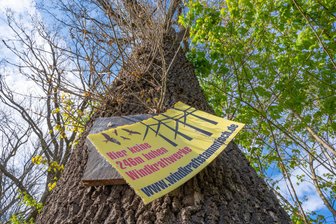 Windkraft: Streit um Flächenziel für Mittelsachsen - Protest gegen Windrad-Neubauten gibt es in Mittelsachsen an vielen Orten, wie auch in Kleinschirma.