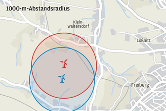 Windkraftpläne im künftigen Sperrradius -