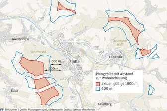 Windkraftplanung verpufft: Flöha lehnt Suchgebiete für Windräder in Wäldern ab - Die Stadt Flöha sieht sich durch die im Raumordnungsplanentwurf ausgewiesenen Windkraft-Suchgebiete übermäßig stark belastet. Auch deshalb wird die Planung abgelehnt. Erst im nächsten Planungsschritt werden aus den Suchgebieten Potenzialgebiete und später dann Vorrangflächen, die für Windräder reserviert sind.