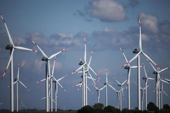 Windrad-Bauboom im Landkreis Zwickau: Wie viele werden eigentlich gebraucht? - So dicht wie hier an der Nordsee stehen die Windräder im Landkreis Zwickau nicht. In Kürze werden es 81 Anlagen sein. Doch bevor der Raumordnungsplan in Kraft tritt, könnten es noch mehr werden.