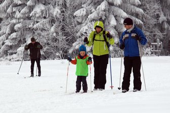 Wintersport im Erzgebirge: Johanngeorgenstadt wartet mit frisch präparierten Loipen auf - Die insgesamt 36 Kilometer lange Kammloipe gehört zu den beliebtesten Langlaufstrecke im Erzgebirge.