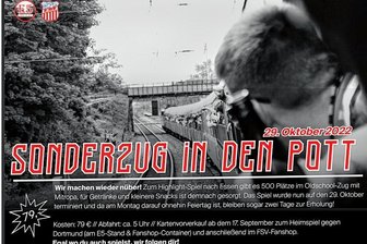 "Wir machen nüber!" Noch 86 Fahrkarten übrig für Sonderzug des FSV Zwickau nach Essen - Der FSV Zwickau hat auf Facebook und Twitter für den Sonderzug die Werbetrommel gerührt.