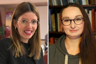 „Wir machen starke Frauen sichtbar“: Bei Frauenstreik in Rochlitz am 9. März trifft Geschichte auf modernen Protest - Cindy Reimer (links) und Natascha Dobos organisieren anlässlich des Frauentags einen Frauenstreik am 9. März auf dem Rochlitzer Markt.