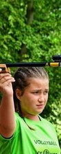 "Wir sind fast wie eine Familie" - Lisa Kripp (links unten) ist immer mit dem Herzen dabei, wenn es um Volleyball oder Kinder geht.