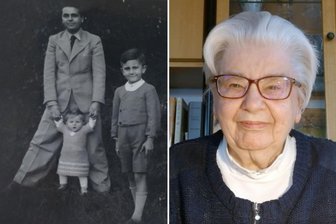 „Wir waren immer stolz auf ihn“: Wie die Tochter eines von den Nazis ermordeten Burgstädters heute auf das Trauma der Familie schaut - Renate Glinka heute und im Jahr 1937 mit Bruder Rudolf und Vater Max Moserth.