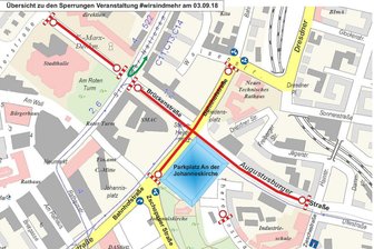 #wirsindmehr in Chemnitz: Behinderungen im Verkehr am Montag wegen Konzerten gegen Rechts - Am Montag kommt es wegen der Konzerte zu Verkehrseinschränkungen in der Chemnitzer Innenstadt.