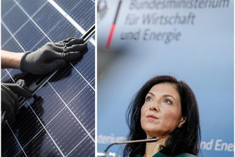 Wirtschaftsministerin Reiche für Kurswechsel bei der Energiewende: Solardächer bald ohne Einspeisevergütung? - Ist die Solarförderung für Eigenheimbesitzer am Ende? Katherina Reiche (CDU), Bundesministerin für Wirtschaft und Energie, bei der Vorstellung des Monitoringberichts zur Energiewende in Berlin.