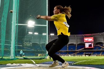 WM für junge Werferin zum Vergessen - Finale am späten Abend im leeren Stadion: Hammerwerferin Jada Julien bei der U-20-WM in Kolumbien.