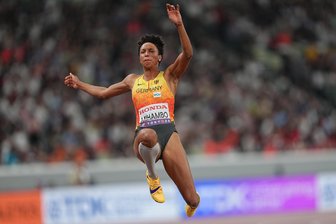 Malaika Mihambo aus Deutschland beim Weitsprung-Finale der WM in Tokio.
