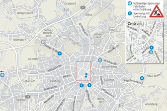 Wo Baustellen den Verkehr behindern - 