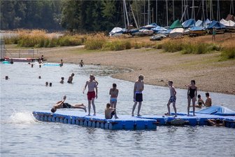 Wo die Talsperre Pöhl derzeit Erfrischung bietet - 
