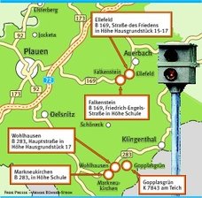 Blitzerstandorte