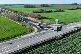 Wo es in Mittelsachsen am häufigsten kracht - Eine ehemalige Gefahrenstelle: An der Kreuzung S 247 / B 175, Anschlussstelle Rochlitz, kam es immer wieder zu Unfällen. Durch Umbau konnte das Risiko minimiert werden, sodass sie nur noch unter Beobachtung steht. 