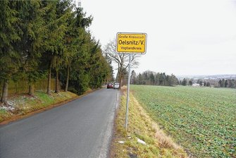 Wo es überall hakt beim Straßenverkehr in Oelsnitz - Die Schönecker Straße in Oelsnitz.