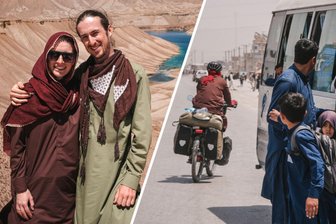 Wo Frauen kein Rad fahren dürfen: Chemnitzer Paar radelt durch Afghanistan und begegnet den Taliban - Maria West und Philipp Springsguth durchqueren auf ihrer Fahrradweltreise auch das nicht ungefährliche Afghanistan.