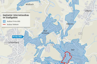 Wo in Aue-Bad Schlema schnelles Internet ausgebaut wird - 