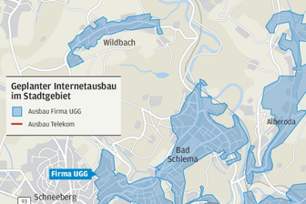 Wo in Aue-Bad Schlema schnelles Internet ausgebaut wird - 
