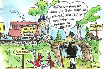 Wo ist nur das Welterbe hin? - Karikatur