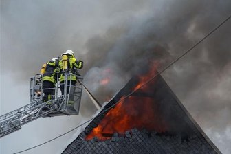 Wohnhausbrand an der Oberlungwitzer Straße - 