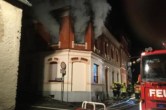 Wohnung in Flammen -