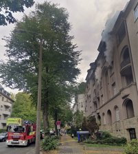 Wohnungsbrand an der Barbarossastraße in Chemnitz -
