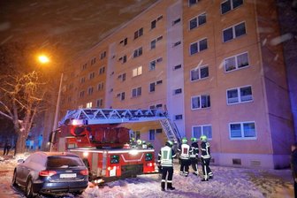 Wohnungsbrand im Chemnitzer Zentrum - 