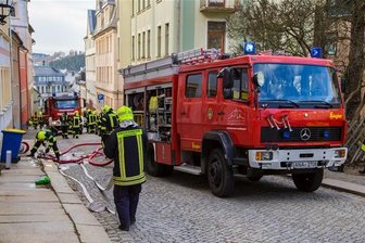 Wohnungsbrand in Annaberg: Wäschetrockner fing Feuer -