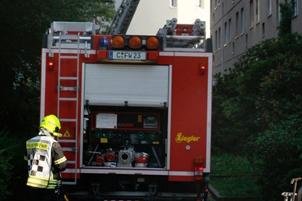 Wohnungsbrand in Chemnitz - Familie muss evakuiert werden - Die Feuerwehr konnte den Brand löschen.