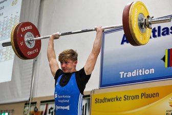 Youngster macht den nächsten Schritt - Der Plauener Gewichtheber Anthony Teichert hat seine erste Deutsche Meisterschaft auf dem 6. Platz abgeschlossen.