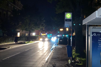 Die Weststraße am Dienstagabend.